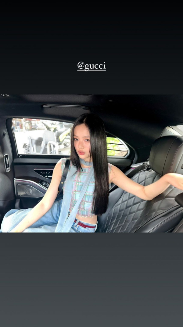 밀라노 구찌쇼 참석한 뉴진스 하니