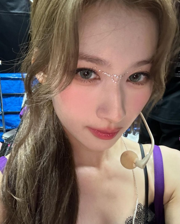 블랙 레이스 나시 요망한 트와이스 사나 몸매