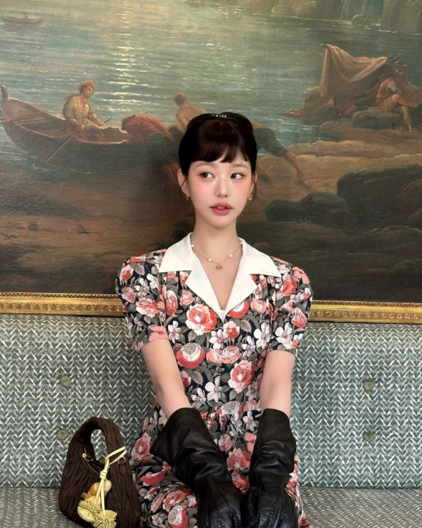 아이브 장원영 꽃무늬 원피스 미친 미모