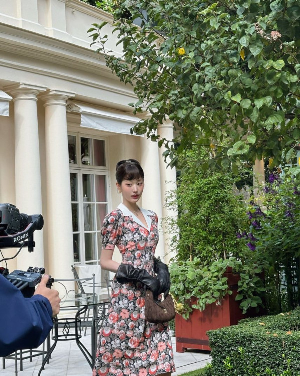 아이브 장원영 꽃무늬 원피스 미친 미모