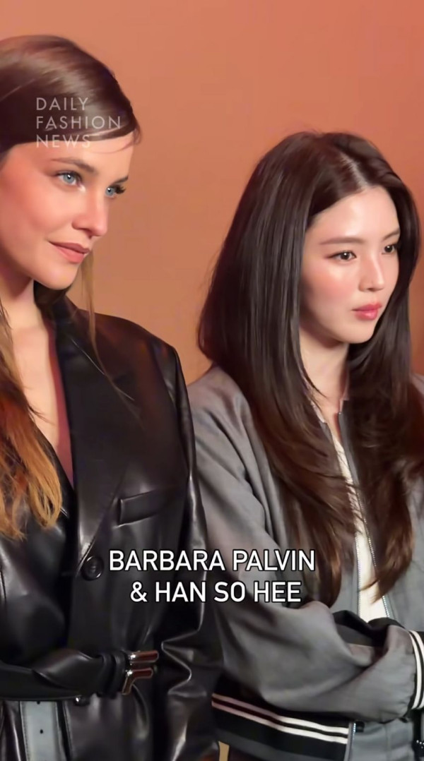 톱모델 바바라 팔빈 과 한소희 투샷