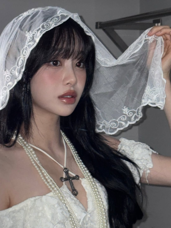 하얀 면사포 섹시한 츄