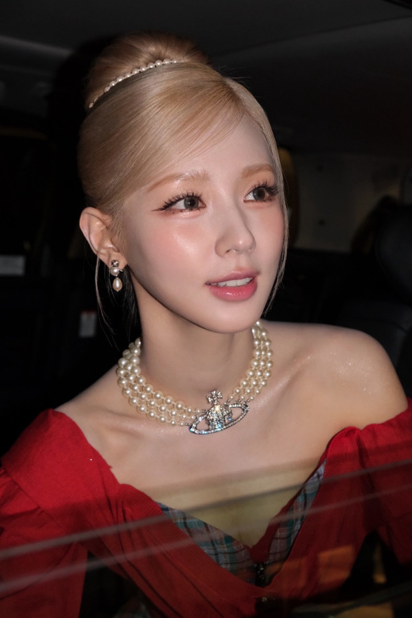 체크 란제리룩 미연