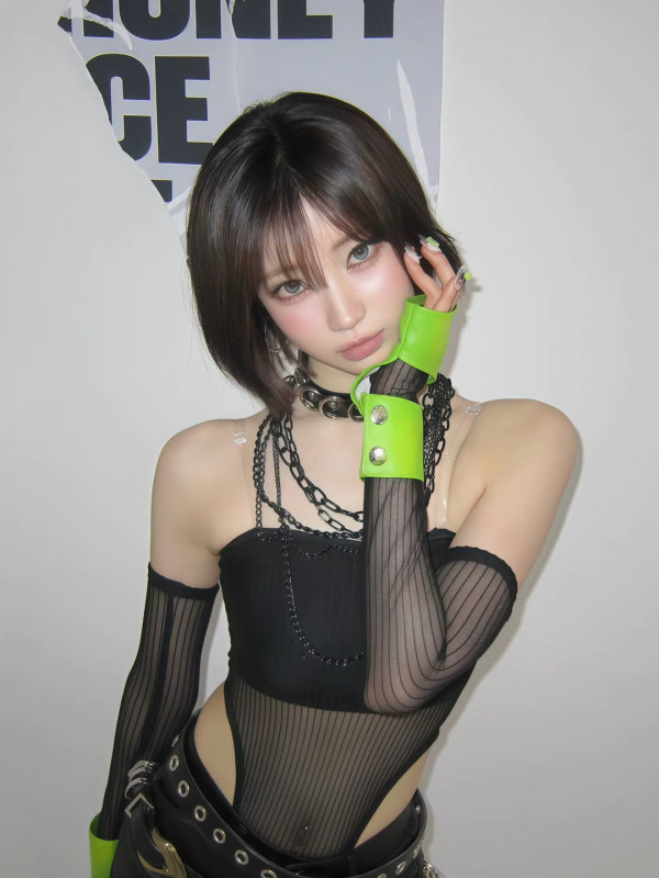 베몬 아사 검정 모노키니 의상