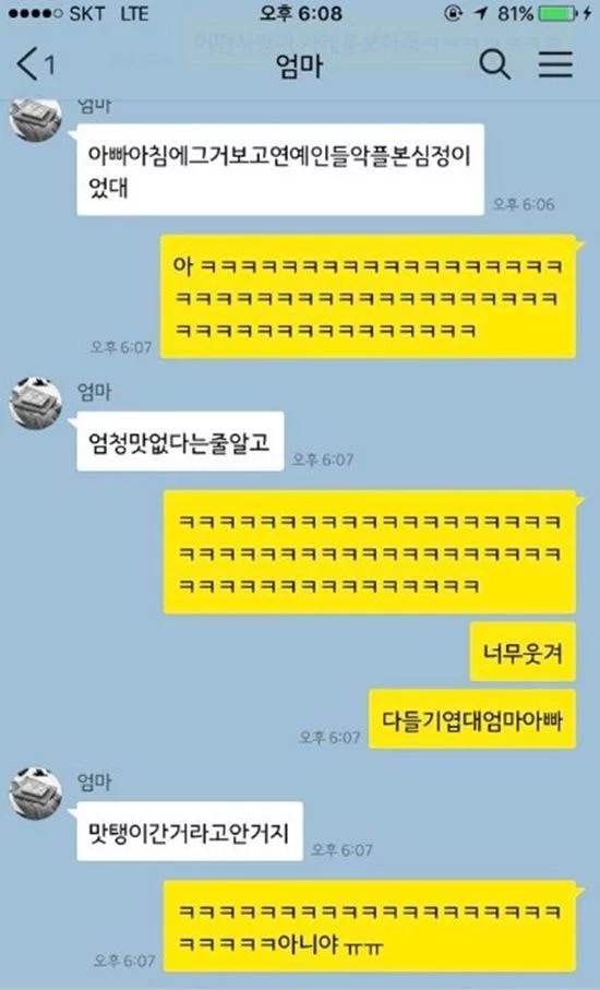 피자 리뷰가 맛없다는 뜻인줄 알고 상처받은 아빠