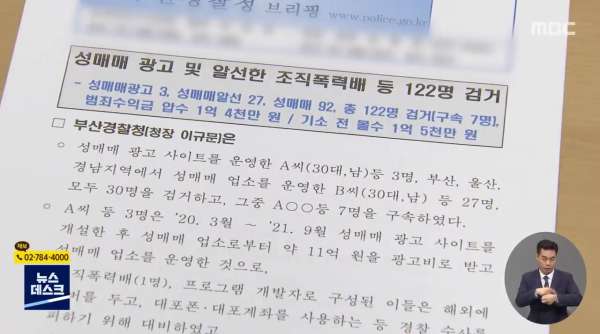 부산 최대 성매매 조직