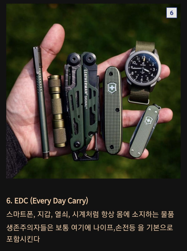 생존주의자들이 쓰는 간단한 용어들