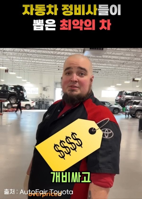 정비사들이 뽑은 최악의 차