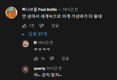 침착맨 방구석여행에 현타온 빠니보틀