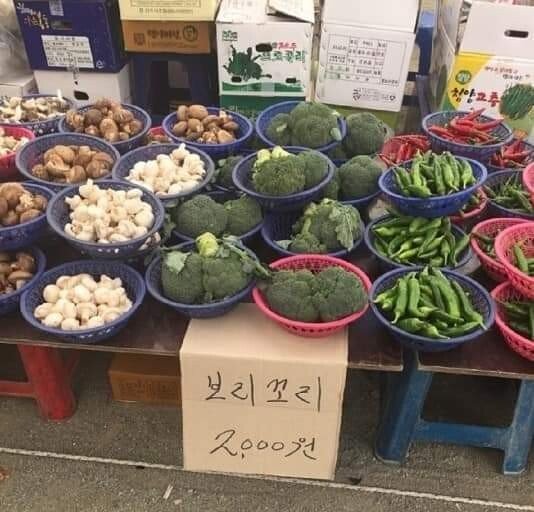한글 표기가 쉽지않은 채소 류 원탑