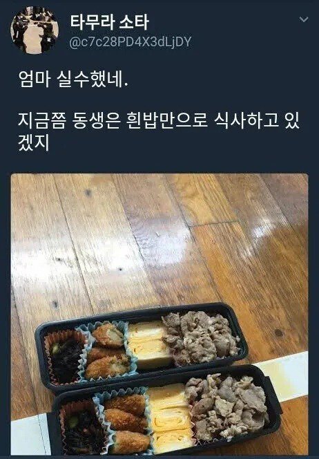 도시락이 바뀐 형제