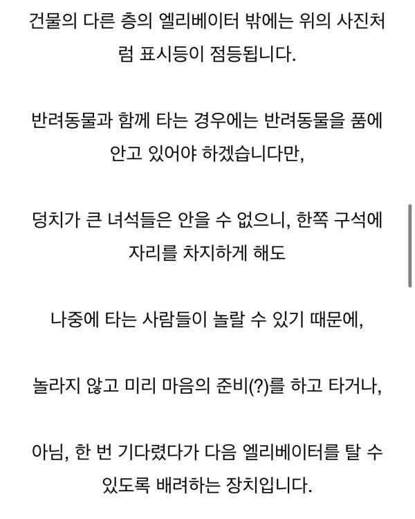 일본 엘리베이터에만 있는 기능