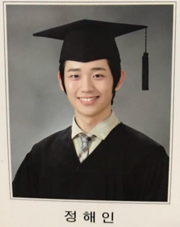 남자 연예인 졸업사진