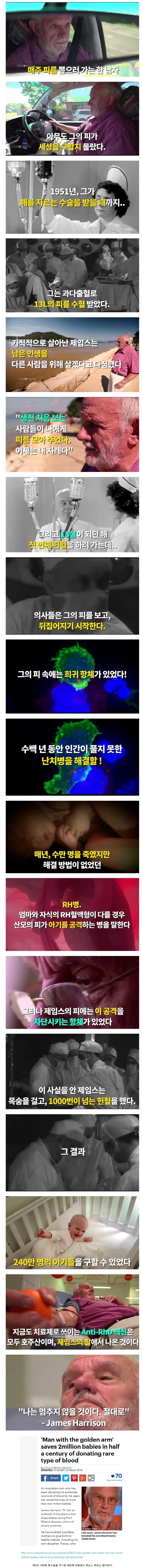 한 사람의 팔로 구한 240만의 생명