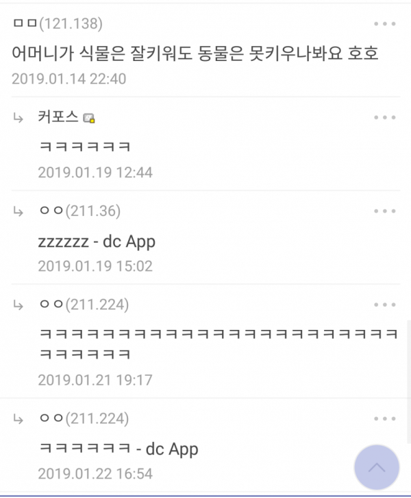 식물갤 패드립