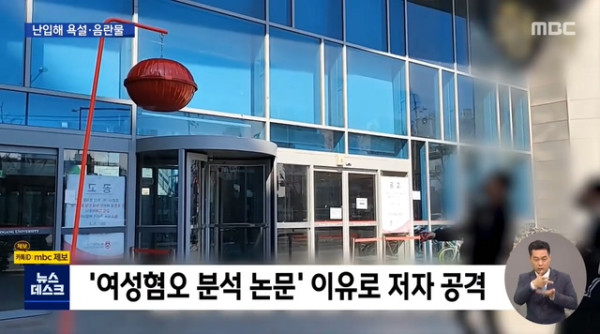 MBC뉴스에 나온 일베저장소