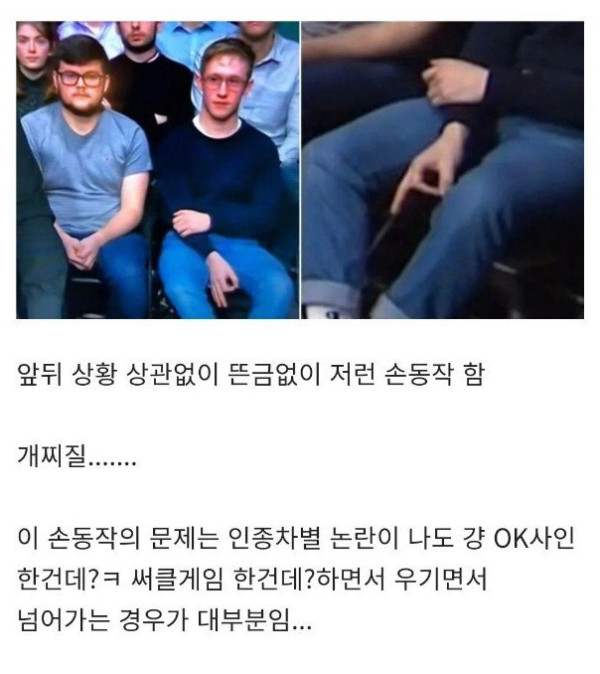 여동생을 죽인 백인우월주의자가 한 제스쳐