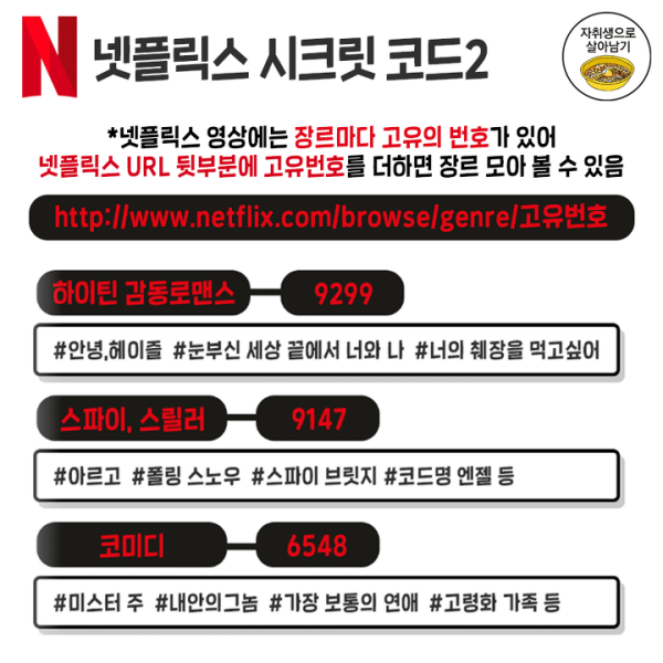 넷플릭스 이용시 참고하면 좋은 정보