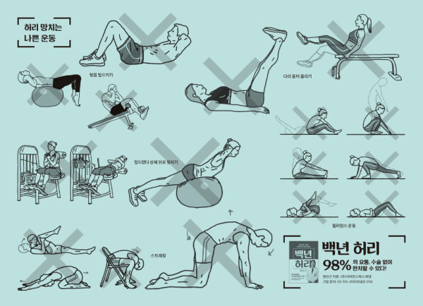허리에 좋은 운동과 나쁜 운동