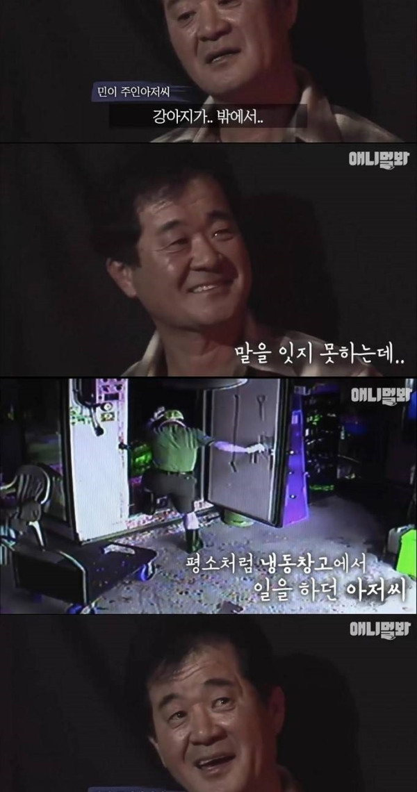 주인의 생명을 지킨 멍멍이