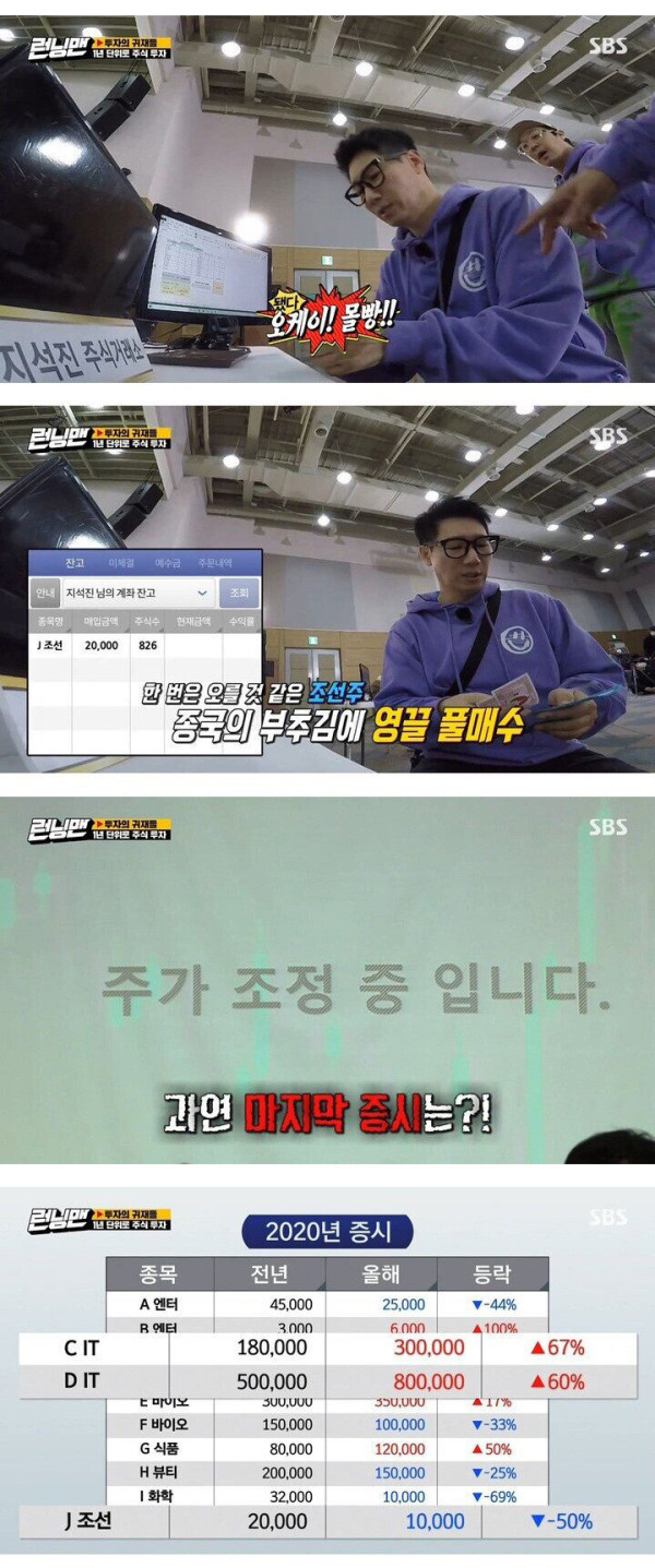 조선주에 주식 몰빵한 지석진