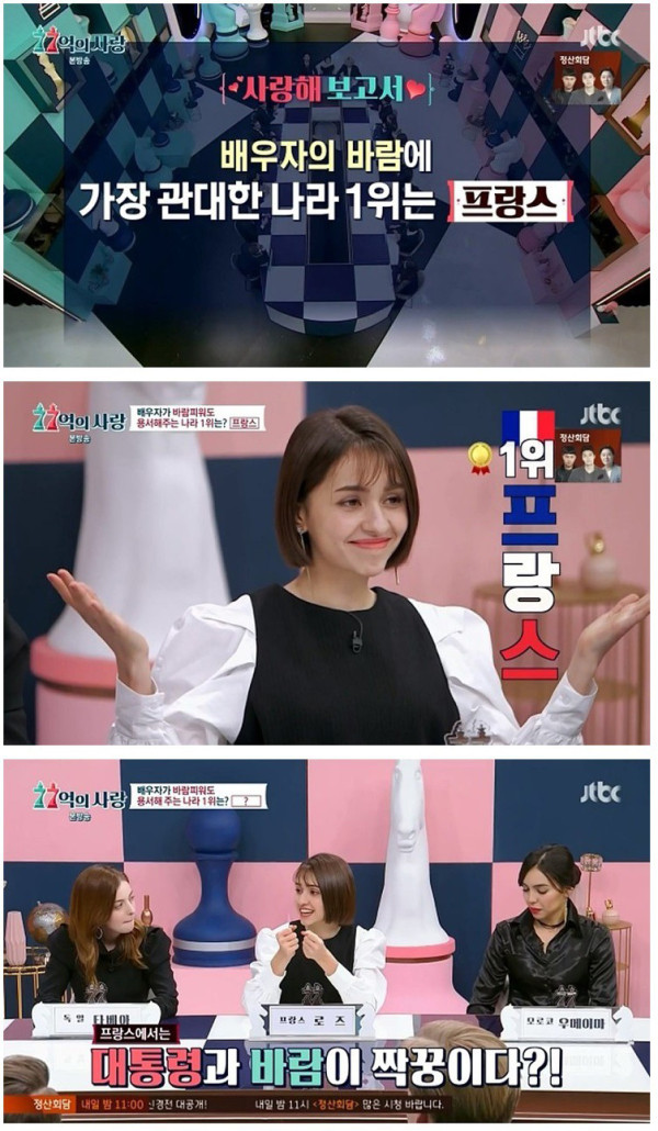 배우자가 바람피워도 관대한 나라 1위