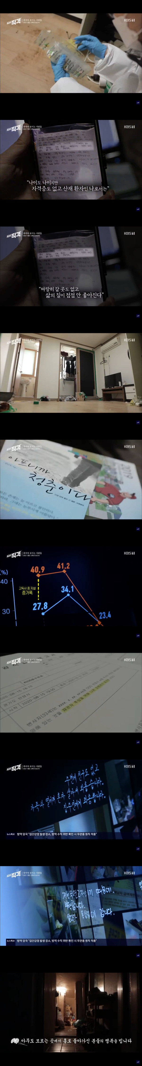 죽고나서야 알려지는 청년들