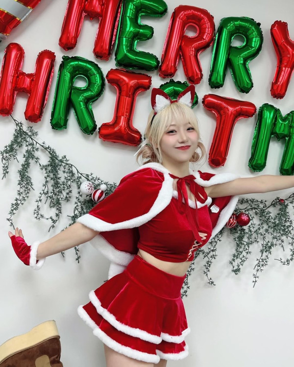 빨간 산타 코르셋 시그니처 지원