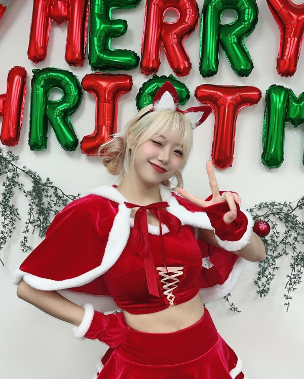 빨간 산타 코르셋 시그니처 지원