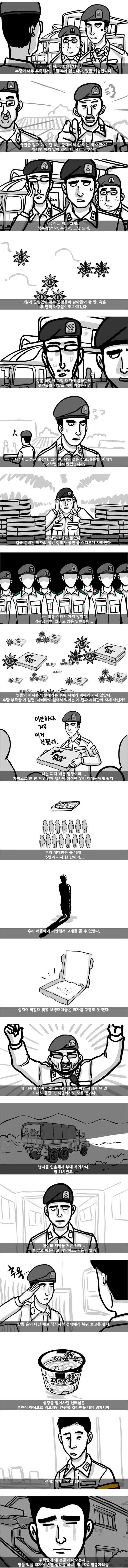 사단장이 피자 크게 쏜다고 했는데 병사들이 굶은 이유