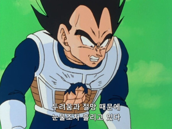 베지터 명장면을 리얼하게 재현한 피규어