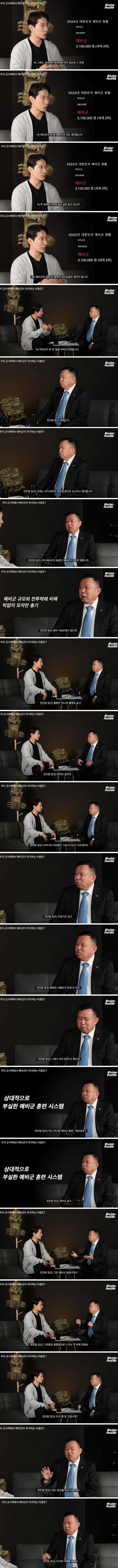 대한민국 예비군의 현실