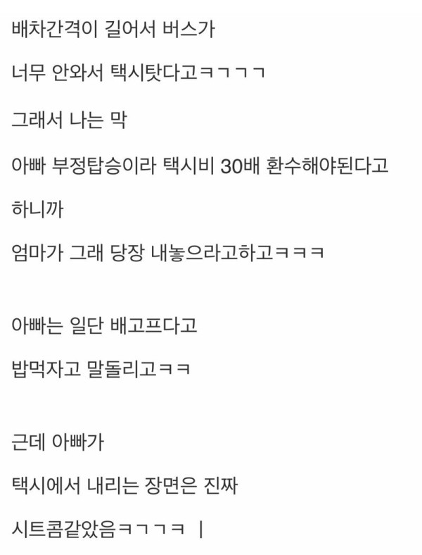 우리집 진짜 무슨 시트콤이네