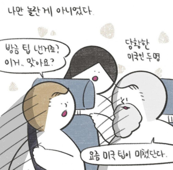미국인도 당황하게 만드는 요즘 미국 팁 만화