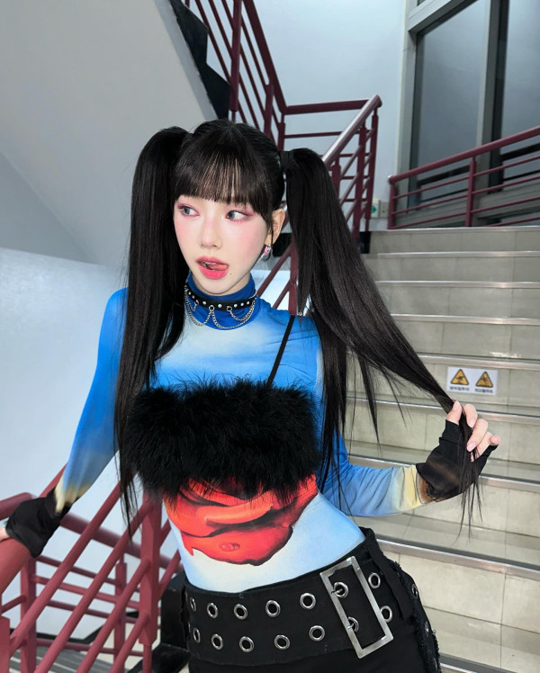 그물 스타킹 에스파 카리나,윈터