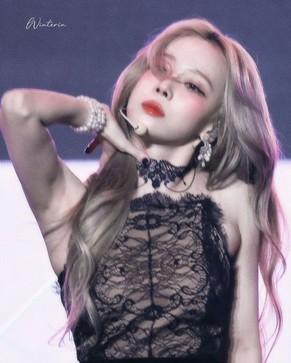 시스루 레이스 란제리룩 에스파 윈터