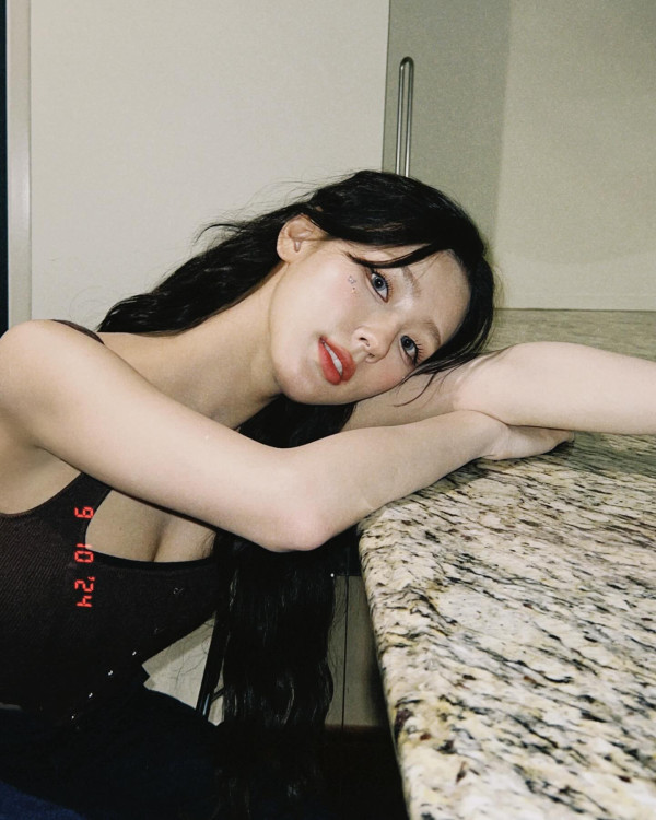 아이들 미연 갈색 골지나시