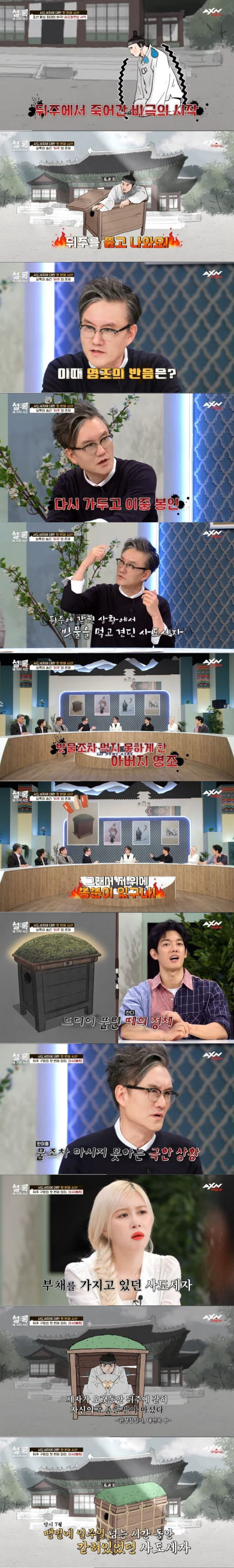 사도세자가 뒤주에서 죽어간 과정