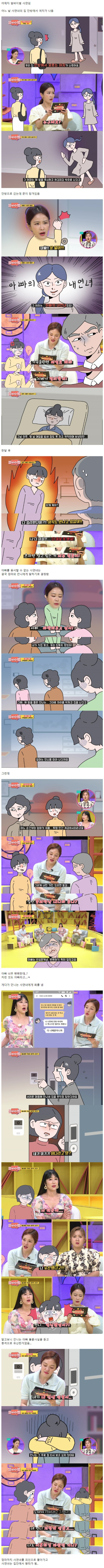 아빠가 바람피는 걸 현장에서 본 딸