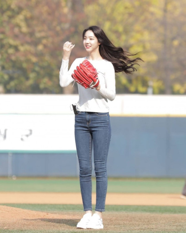 작년 미스코리아 진 시구