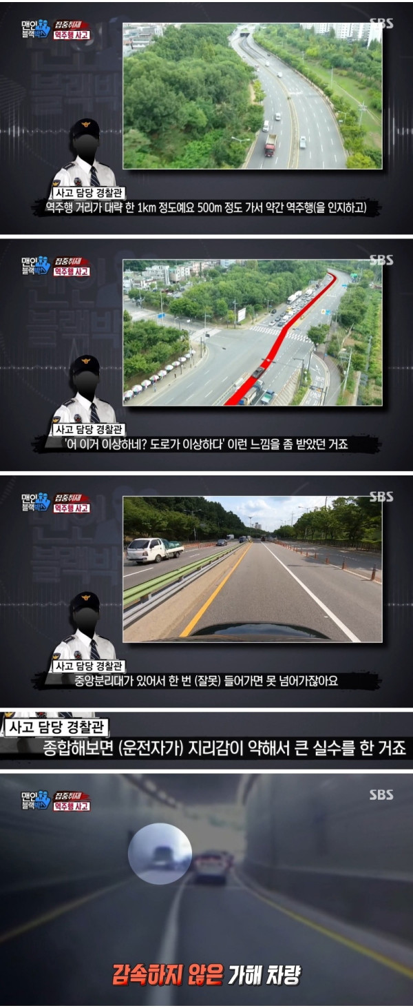 지하차도에 나타난 불청객