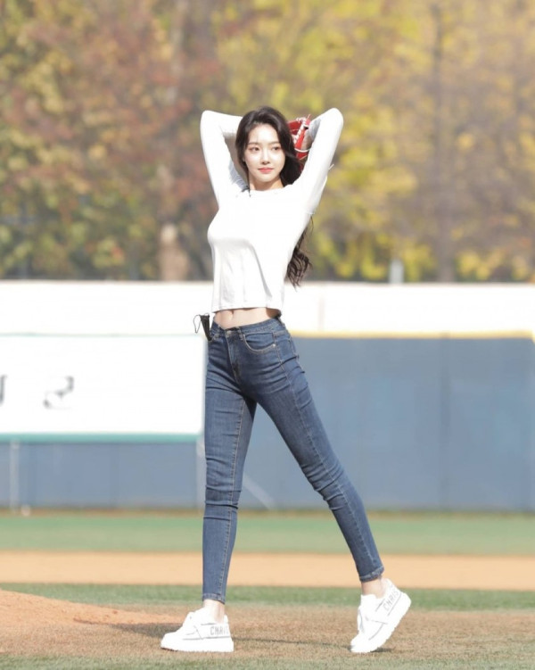 작년 미스코리아 진 시구