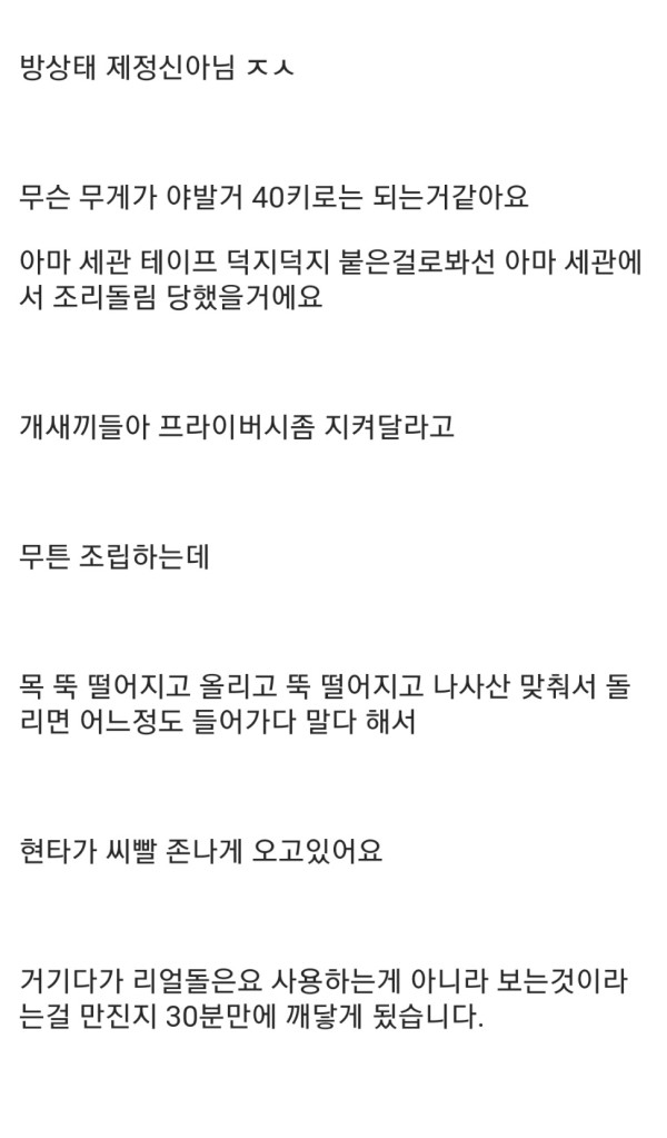 리얼돌을 구입한 디씨인의 후기