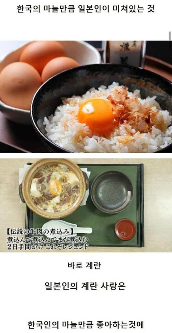 한국인의 마늘만큼 일본인이 좋아하는 것