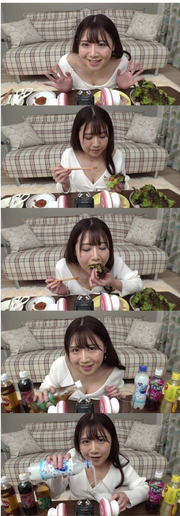 한국식 보쌈 먹방하는 일본인