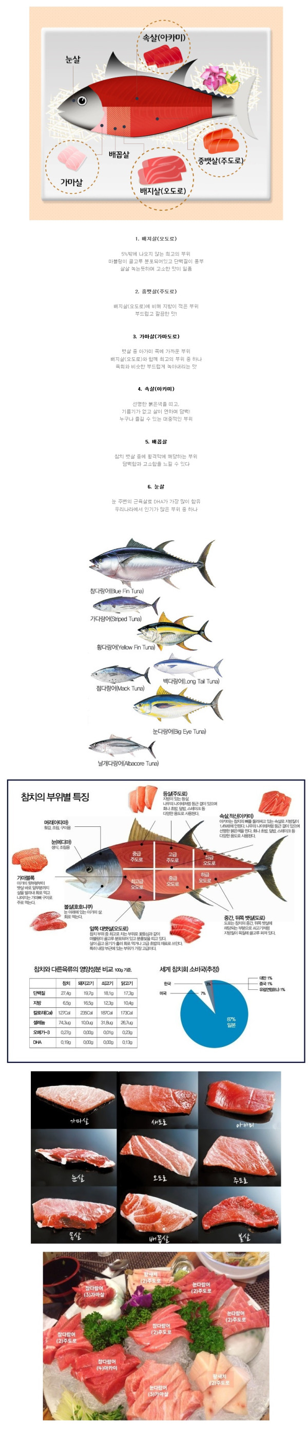 참치 부위별 특징