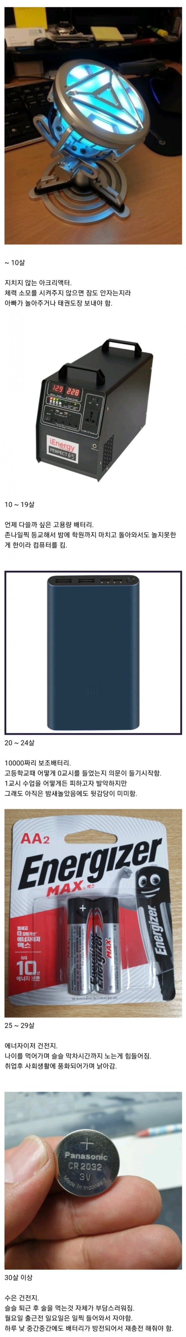 30대까지...체력 비교