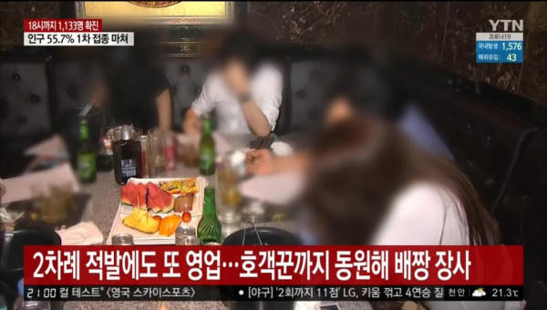 처벌강화가 필요해 보이는.. 유흥업소 영업