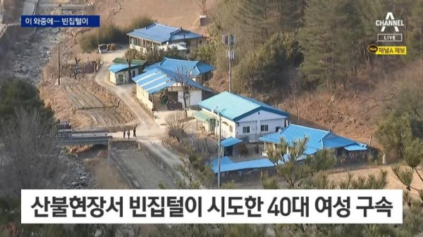 산불지역에서 빈집털이 하던 40대 여성 구속