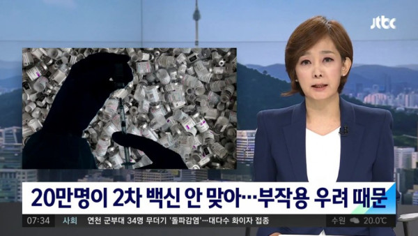 백신 2차 접종이 무서운 사람들